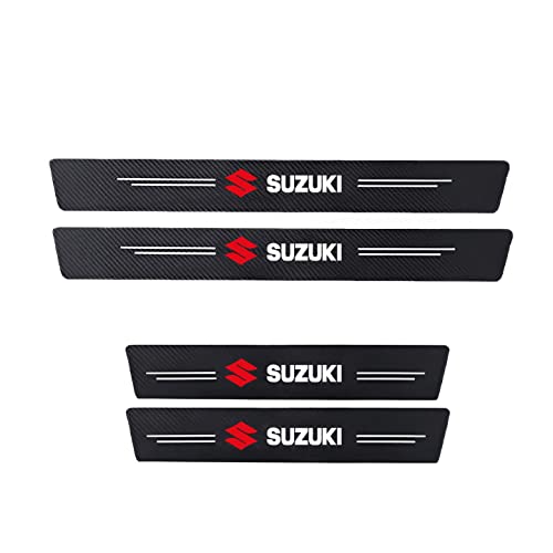 Image of WISKA Car Door Carbon Fiber Wrap Sill Tape Compatible for Fronx, Vitara, Brezza, Swift, Baleno, Ertiga, WagonR, Alto, Dzire, XL6, S-Presso, Celerio, Eeco, Ciaz, Ignis, Invicto, SX4, Ritz, Victoris