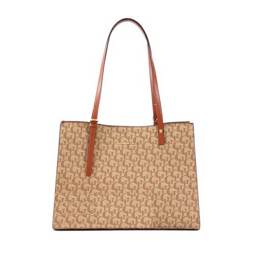 Romantic Crown Bolsas de Couro Ombro Mão Grande Femininas,Bolsa Lado Tote Bag Transversal Notebook,Sacola Praia Executiva Presente Trabalho Casual