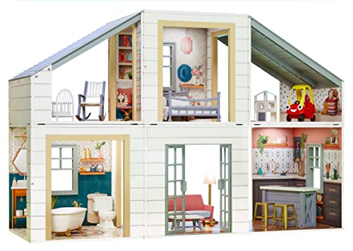 Little Tikes® Real Wood Stack ‘n Style™ Dollhouse with 14 Accessories and Many Combinations to Customize, Personalize, Dream, Design and Build and Play with Any 12-Inch Dolls - image 6