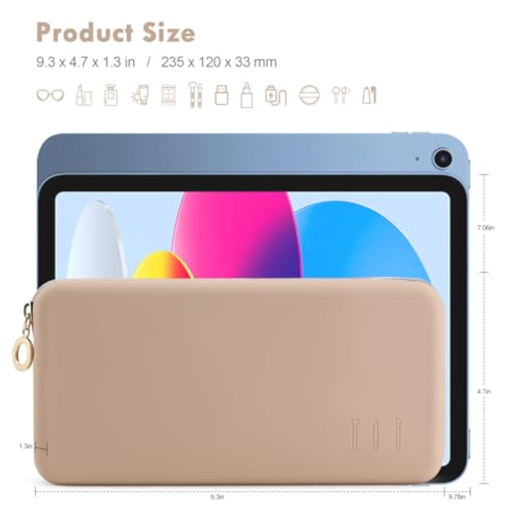 Small Zipper Cosmetic Bag for Women