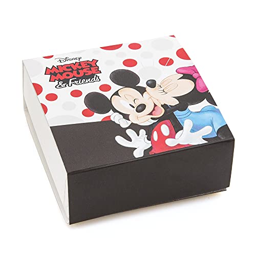 Disney Minnie Mouse Red Silver Plated Crystal Stud Earring Set, 3 Pairs - Officially Licensed #TOP6