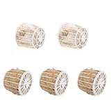 TOYANDONA 5 Stuks Oiseaux Jute et Coton Mélangés Matériau de Nidification Doux pour Perruches et Diamants Mandarins Litière Confortable pour Cage Matériau Naturel pour Oiseaux Ponte et