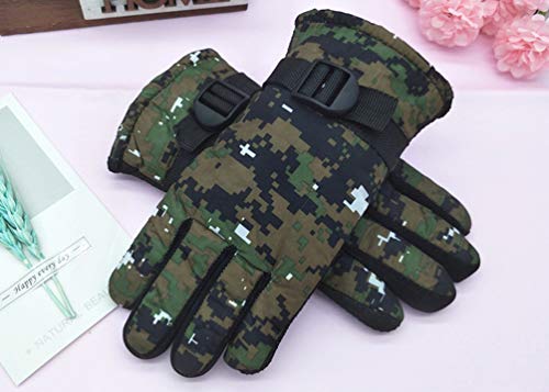 Maorrew Kids Cold Weather Waterproof Camo Print Winter Gloves Outdoor Warm Ski Gloves Mittens4