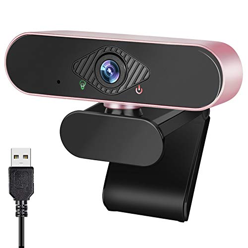 BOTIPC 1080P Webcam with Microphone, HD USB Webcam for Desktop & Laptop, Live Streaming Webcam for Video Calling&Recording, Computer Web Camera w/Built-in Low Noise Mic, 360 Flexible Rotatable Base