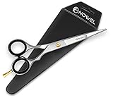 NOWEL 16,5cm haar schere bieten einfache und zugängliche Haarschneide. Langlebige handgefertigte und handgeschärfte Klingen bieten optimale Kontrolle und Balance mit einer Gesamtlänge von 6,5 Zoll und scharfen Klingen mit einer Länge von 2,7 Zoll