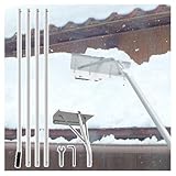 SUGGEST 雪下ろし棒 屋根 雪かき 除雪 継ぎ足し可能 最長約5m 長さ4段階 アルミ 軽量 組立式 庇 雪落とし カーポート サイクルポート 雪下ろし 除雪道具 (1)