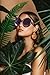 Karsaer Retro Oversized Round Sunglasses Women & Men, 70s 80s Fashion Trendy Big Shades K7155