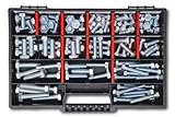 Sechskantschrauben Sortiment M8-M10 // 10mm-50mm 110 tlg. Schraubenbox DIN 933 Vollgewindeschrauben Maschinenschrauben Gewindeschrauben Sechskantschrauben
