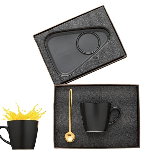 Opilroyn Juego de tazas de capuchino | Tazas de café Tazas de capuchino | Taza de café con asa para novia, esposa, amiga, hermana, hija
