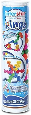 Interstar Rings 18 Piece Construction Set. 18 Toddlers Sensory Sticking & Joining Children Building Blocks Educational Toy Set. 2 years +