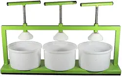 Prensa Ferro 3 Queijos Artesanal + 3 Formas MP-1000 Gastrobel