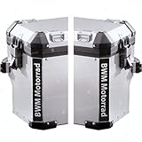  2pcs Reflectantes Adhesivos Motorrad R 1200 1150 F 800 650 F700 GS A R1200GS R1200 Touratech Motorcycle Aluminium Panniers Bolsas Laterales (Black)