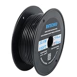 BNTECHGO Silikon-Drahtspule, 16 Gauge, 30,5 m, flexibel, 16 AWG, verzinnter Kupferdraht, Schwarz ...