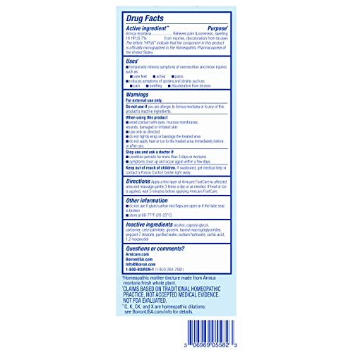 Boiron Arnicare Footcare Cream For Foot Pain Relief From Aches, Soreness, Joint Pain, And Swelling From Sprains - 4.2 Oz #TOP1