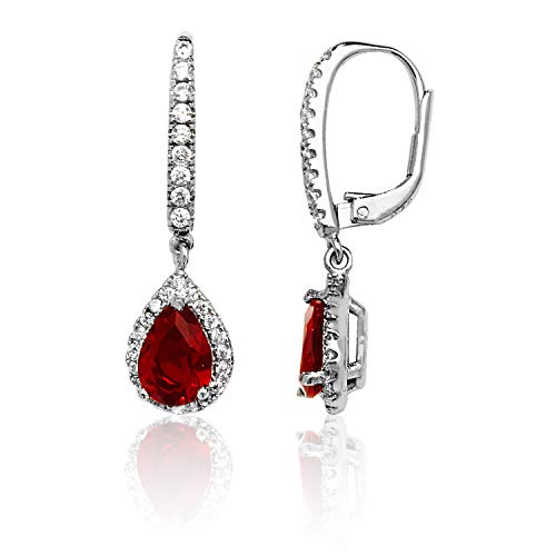 Boucles d'oreilles argent 925 rhodié et oxyde de zirconium WJS30378