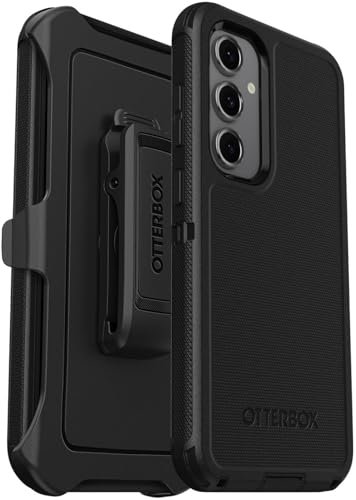 OtterBox Samsung Galaxy S24 FE (Only) - Defender Series Case - Black - Holster Clip Included - Rugged & Durable - with Port Protection - Non-Retail Packaging