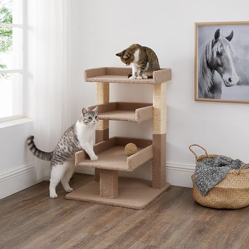 Torre para gato grande Naomi Home Nala con 3 plataformas miniatura 1