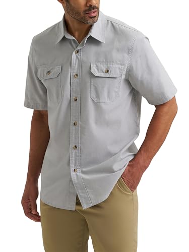 Wrangler Authentics Men's Short Sleeve Classic Woven Shirt