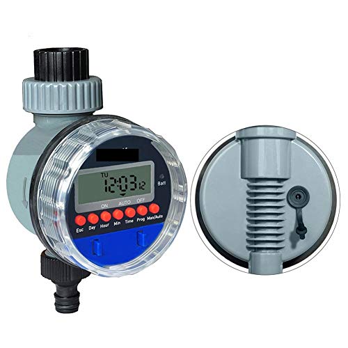 Lijincheng Timed Irrigation Automatic Electronic Ball Valve Water Timer Home Waterproof Garden Watering Timer Irrigation Controller with LCD Display