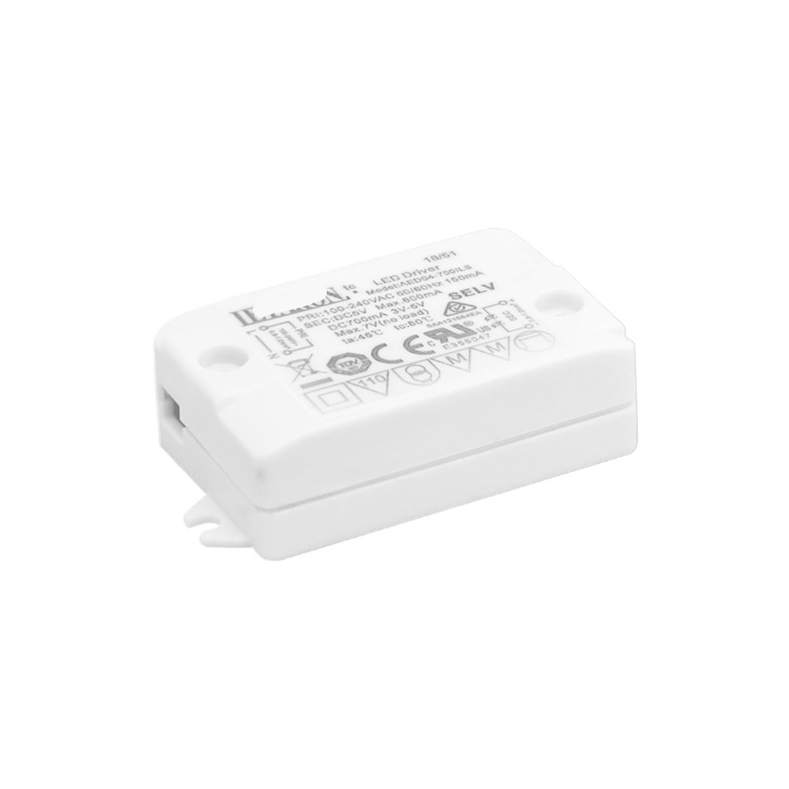 Controlador de Voltaje Constante 5V AED04-7000ILS para Tiras LED de Espejos