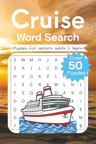 Cruise Word Search Puzzle Book: ord Searches with Easy to Read Print about Cruises, Holidays, Relaxation, and More │ 6x9 inches, 110 pages │ 50+ Puzzles… │Gift for Vacations, Holidays, and Relaxation image 2