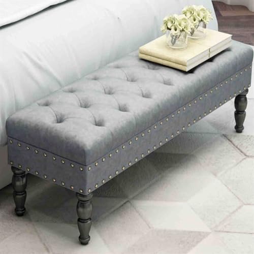 Banc à chaussures kaki de 100cm pour entrée et salon