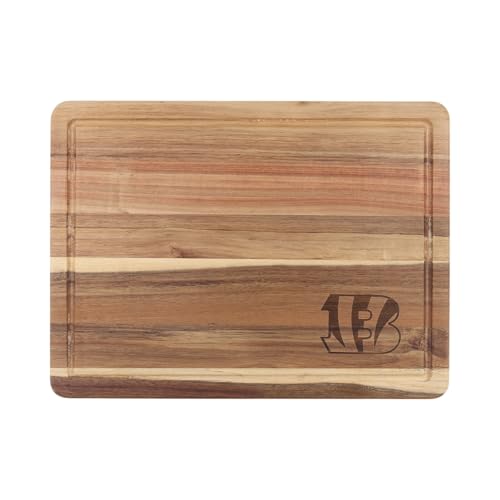 The Memory Company Officially Licensed Acacia Cutting Board, Cincinnati Bengals