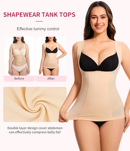 Gotoly Women's Waist Cincher Tummy Control Shapewear Compression Vest Invisible Body Shaper3