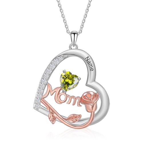 Collier Maman Argent Personnalisé : Le Cadeau Émouvant avec Prénom Gravé