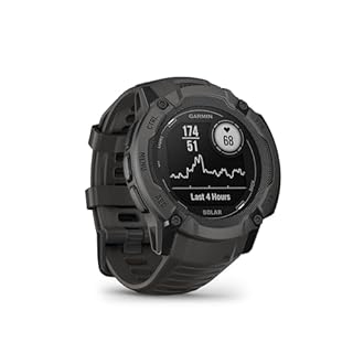 Garmin Instinct 2X Solar, Rugged GPS Smartwatch, Built-in Flashlight, Solar Charging Capability, Multi-Band GNSS, Graphite, NA/AUS/NZ (Refurbished)