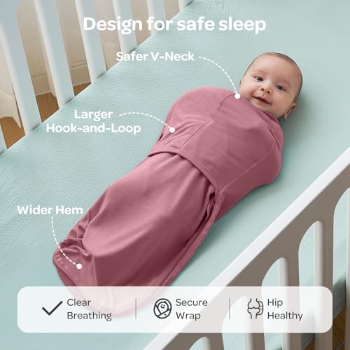 Image of Momcozy Swaddles for Newborns, Quiet Fastener Swaddle for Infant 0-3 Months