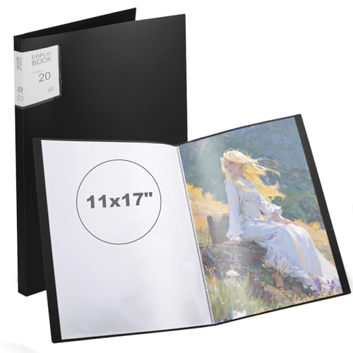 La mejor selección de Carpetas de dibujo los preferidos por los clientes. 43 LDXDRU - Paquete de 2 carpetas de portafolios artísticos de 11 x 17 pulgadas, carpeta con fundas de plástico, carpeta de presentación con fundas de plástico, libro de 20...