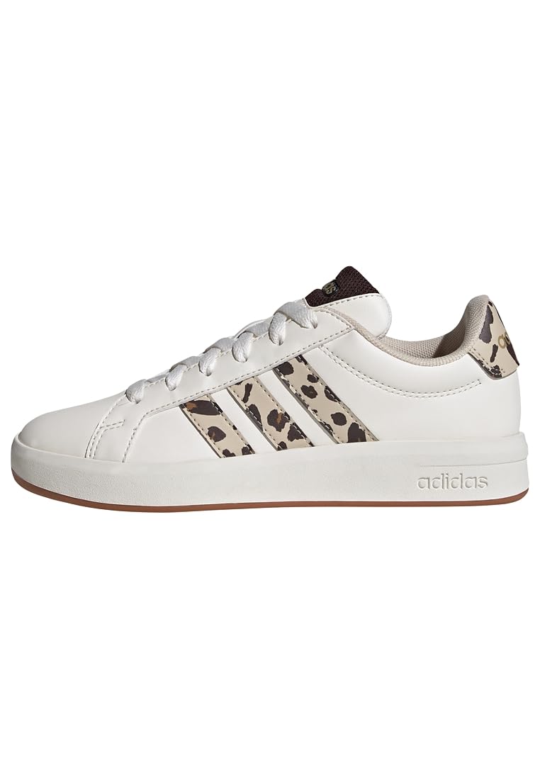 adidas Sportswear Junior Girls Grand Court 3.0 Trainers, Cwhite/Crli/Auco, Size 5 Older