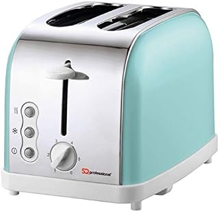 SQ Professional Dainty Legacy Toaster with Pastel Colour Finish - 900W  Two Slice - Stainless Steel (Seafoam)