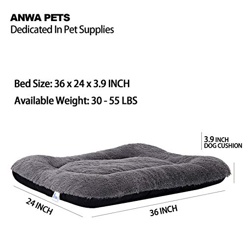 ANWA Dog Bed Large Size Dogs, Washable Dog Crate Bed Cushion, Dog Crate Pad Large Dogs 36 INCH - Thumbnail 2