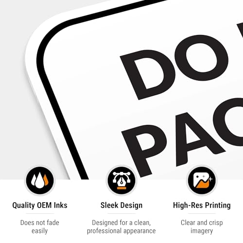 Image of Package Delivery Sign, Delivery Instructions Do Not Leave Package Here Sign, 12x18 Inches, Rust Free .063 Aluminum, Fade Resistant, Made in USA