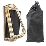 [Diseño plegable fácil] Con un tamaño plegado compacto de 12 x 24 cm/4.7x9.4in, este taburete plegable portátil se puede desarrollar rápidamente para su uso inmediato o plegado sin esfuerzo para un almacenamiento conveniente.