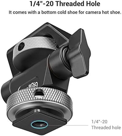 SMALLRIG Swivel and Tilt Monitor Mount Regulowany Uchwyt Monitora z Podskakującymi KołKami Ustalającymi i Mocowaniem Zimnej Stopki do Monitorów 5" i 7" - 2905B