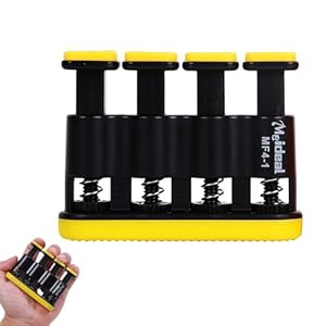 Adjustable Finger Strength Trainer and Grip Exerciser – Ultimate Lower Resistance Hand Conditioning Device Practice Aid and Instrument Warm-Up Tool