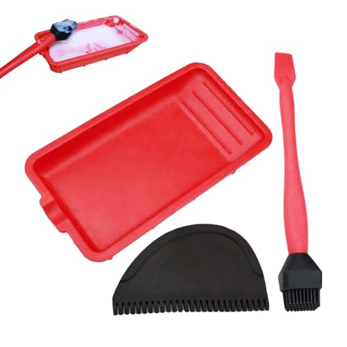 Aplicador De Pegamento De Madera - Aplicador De Pegamento Para Carpintería De Silicona Conjunto De Pincel Y Bandeja De Esparcidor Gluue | Kit De Silicona Completo Multifuncional Adecuado Para Manualid