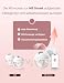 Momcozy M5Smart Milchpumpe Elektrische, App-Steuerung Milchpumpen handsfree, tragbare Doppel Brustpumpen mit Babymund Doppelgedichtete Brusthaube mit 3 Modi und 9 Stufen - 2 Pack, Rot