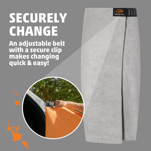 M Orange Mud Transition Wrap Extreme Waterproof Car Seat Cover And Changing Towel (Grey) #TOP2