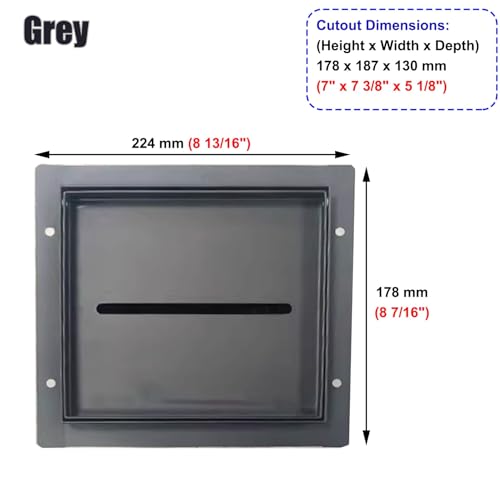 Distributeur de papier toilette caché compact et gris - 3
