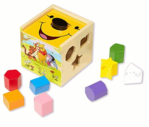 Disney(fBYj[) Wooden Shape Sorting Cube by Melissa & Doug ܂̃v[ L[u bT&_O ysAiz