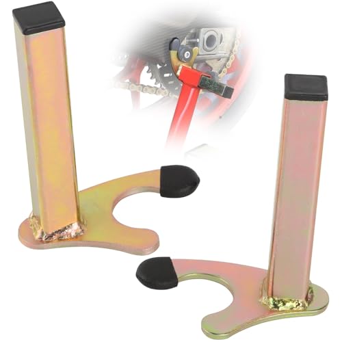 SKJJM 1 Par Soporte de Garra para Motocicleta, Caballete de Moto Delantero Trasero en U, Adaptadores de Pata de Cabra de Motocicleta para Ruedas, Mantenimiento de Garaje, Limpieza de Moto