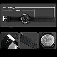SNE Digital Watch Sports Waterproof Military Back Light Small Watch for Men Black 1426 — image 4