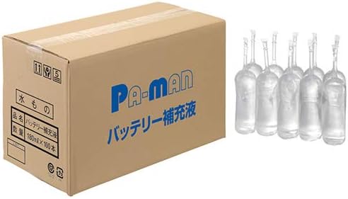 Amazon Pa Man バッテリー補充液 180ml 100本入 精製水 無色透明 自動車用品 トラック用品 Ptb180 バッテリー 車 バイク
