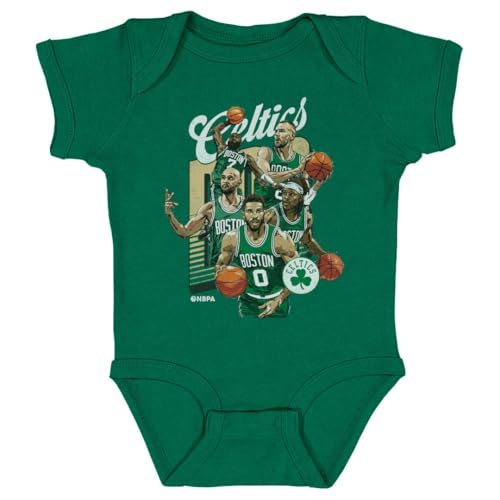 500 LEVEL Boston Celtics Starting 5 One-Piece Infant Bodysuit (Kelly Green, 6M)