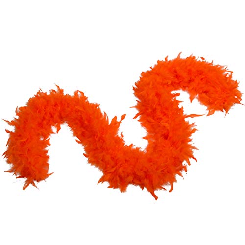 100 Gram 2 Yard Long Chandelle Feather Boa Over 10 Colors, Great For Party, Wedding, Costume (Orange) #TOP16