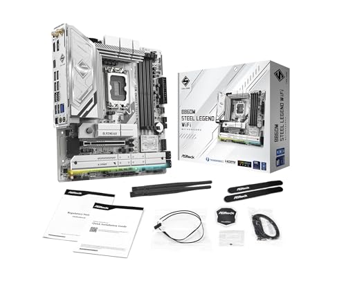 Image of ASRock B860M Steel Legend WiFi 6E B860 LGA1851 Intel Core Ultra DDR5 8666 MHz 256GB M.2 Micro ATX Motherboard Thunderbolt SATA3 6.0 Gb /s PCIe 5.0